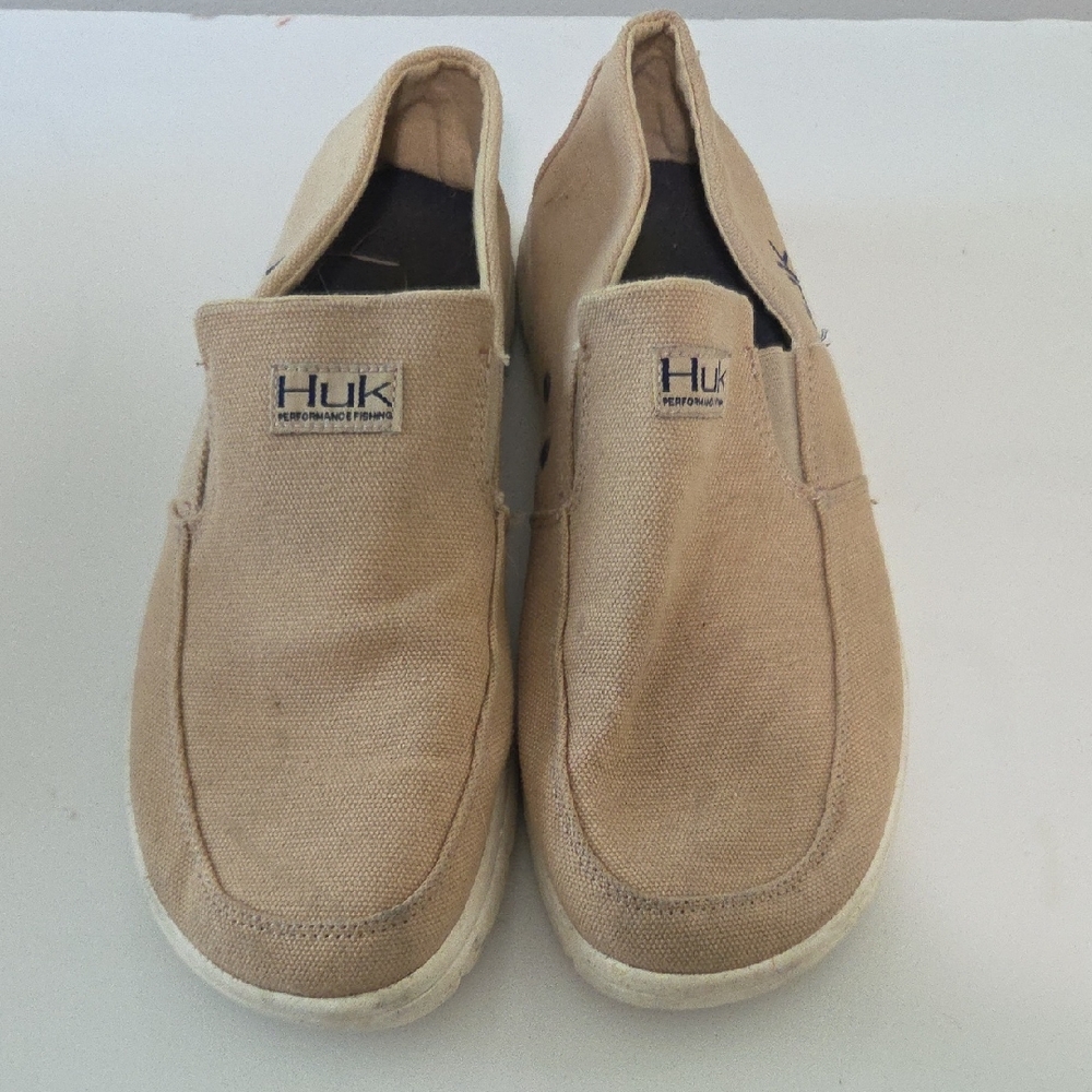 Huk Tan Loafers Slip-Ons Casual